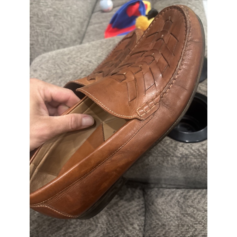 johnston and murphy mens shoes Brown Sheep Skin Size 13